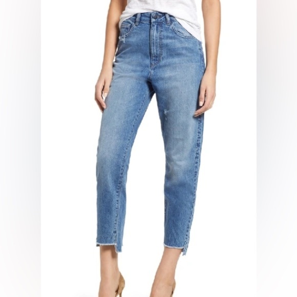 DL1961 Susie High Waist Tapered Crop Slim Jeans In Addison - Picture 1 of 11